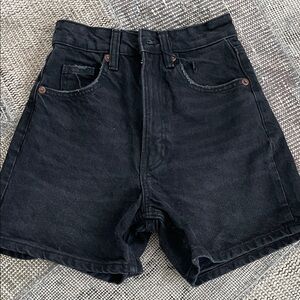 Zara Black Jean Shorts for Women